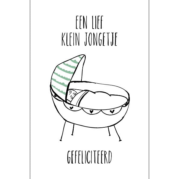 Een lief klein jongetje - Studio LUV kaarten