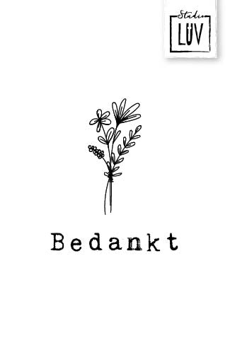 LUV Mini kaartje - Bedankt