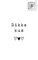 LUV Mini kaartje - Dikke kus