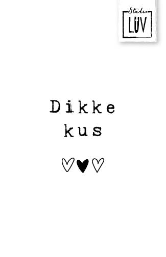 LUV Mini kaartje - Dikke kus
