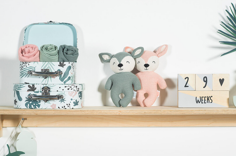 Jollein Knuffel Deer - Pale Pink