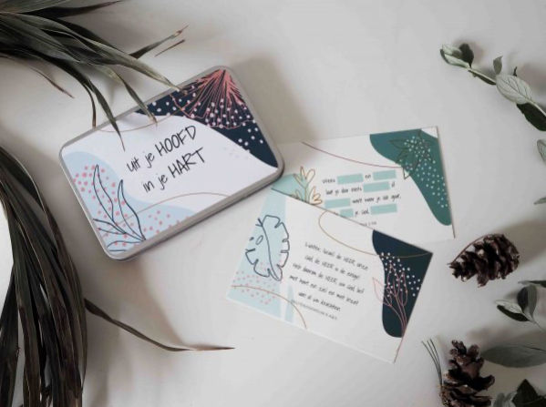 Uit je hoofd in je hart - blikje kaarten - bijbelteksten