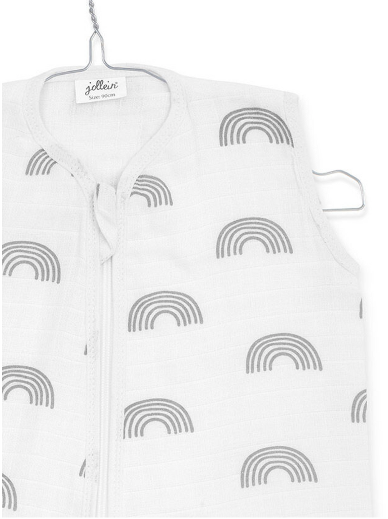 Jollein Slaapzak Hydrofiel 90cm - Rainbow - Grey