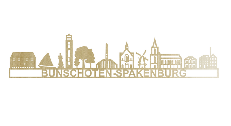 Skyline Bunschoten-Spakenburg - Blank Hout