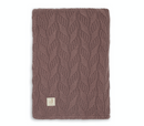 Jollein Wieg Deken 75x100cm - Spring Knit - Chestnut/Coral Fleece