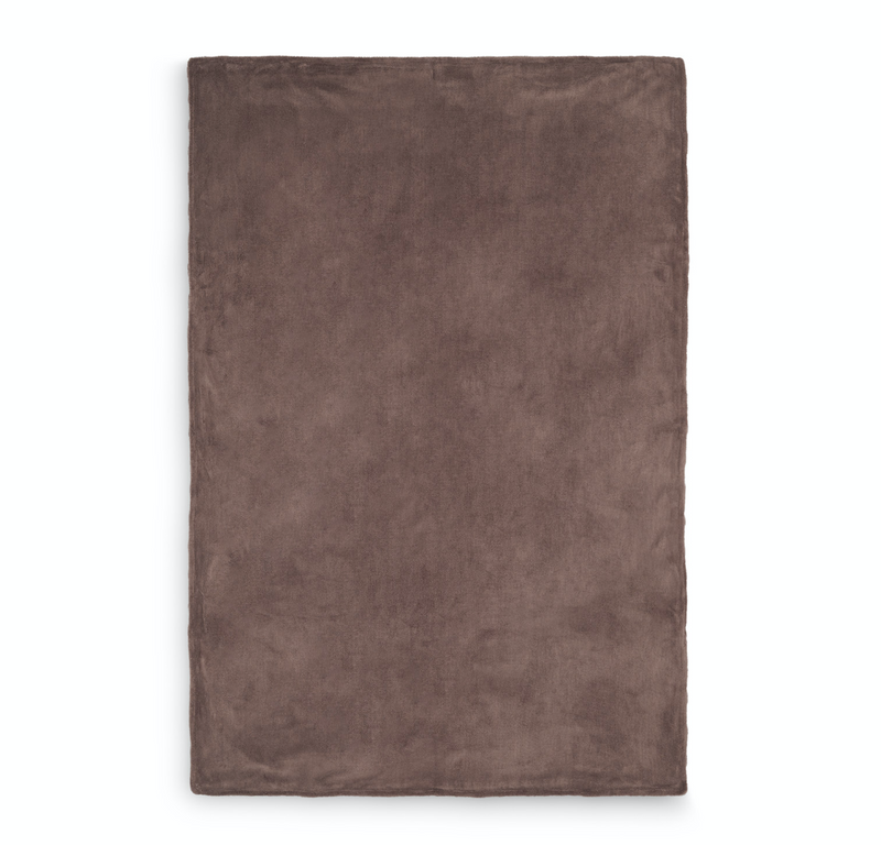 Jollein Wieg Deken 75x100cm - Spring Knit - Chestnut/Coral Fleece
