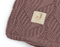 Jollein Wieg Deken 75x100cm - Spring Knit - Chestnut/Coral Fleece