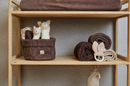 Jollein Wieg Deken 75x100cm - Spring Knit - Chestnut/Coral Fleece