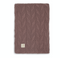 Jollein Ledikant Deken 100x150cm - Spring Knit - Chestnut/Coral Fleece
