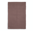 Jollein Ledikant Deken 100x150cm - Spring Knit - Chestnut/Coral Fleece