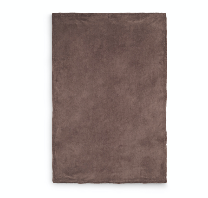 Jollein Ledikant Deken 100x150cm - Spring Knit - Chestnut/Coral Fleece