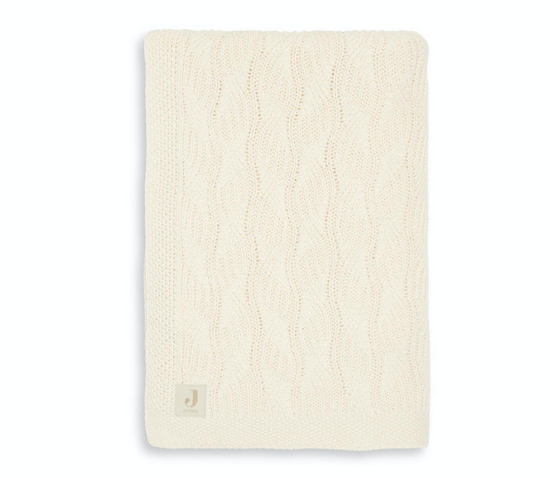 Jollein Ledikant Deken 100x150cm - Spring Knit - Ivory