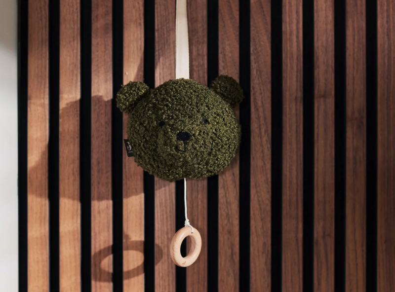 Jollein Muziekhanger Teddy Bear - Leaf Green
