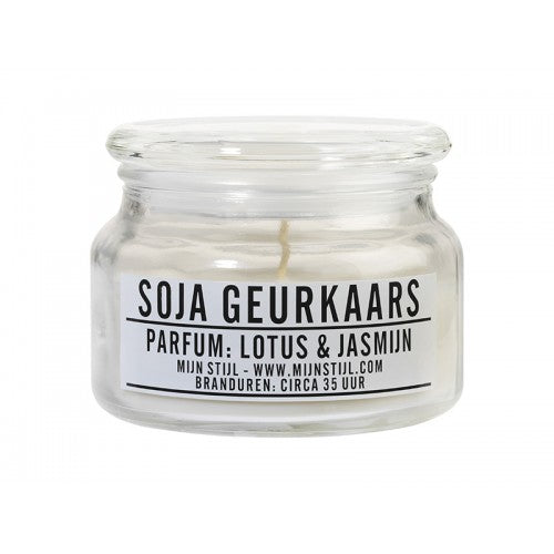 Mijn Stijl Geurkaars Soja - Lotus & Jasmijn