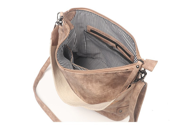 Schoudertas taupe clearance