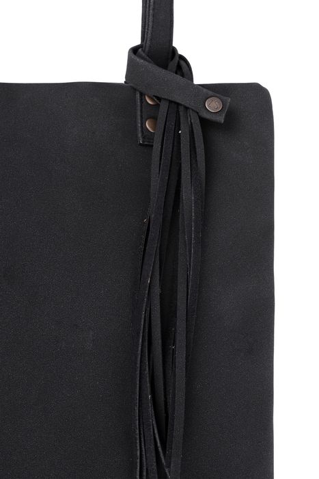 Zusss Basic Shopper met kwast - Zwart