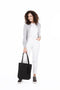 Zusss Basic Shopper met kwast - Zwart