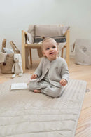 Zusss Deken met stiksels - 80x100cm - Leem