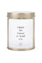 Zusss Geurkaars in blik - Lotus - Trust the timing of your life