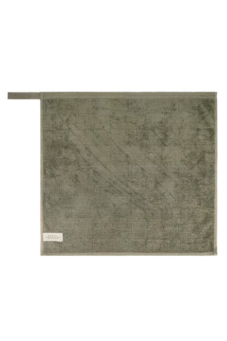 Zusss Handdoek Geblokt - Donkergroen