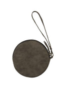 Zusss Kekke Ronde Clutch - Snake Grijs / Groen