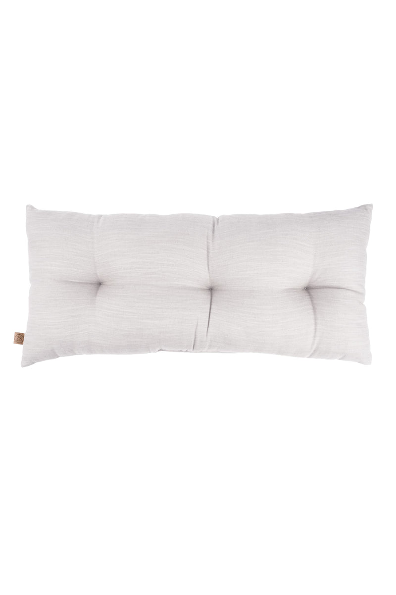 Zusss Kussen met knopen - 70x30cm - Peper en zout