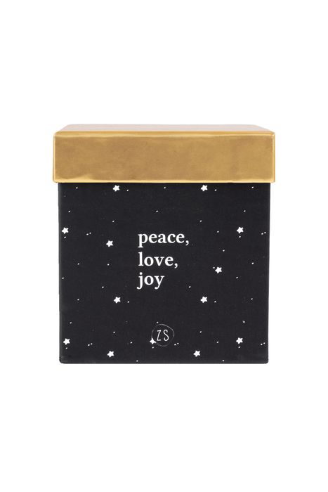 Zusss Luxe Geurkaars in doosje - Peace, love, joy