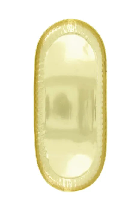 Zusss Ovalen Stylingbord Metaal - 50x20cm - Goud