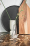Zusss Polystone Vaas met ribbels - Off White