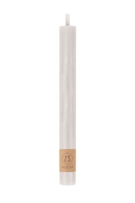 Zusss Rustieke Kaars - 20cm - Krijt