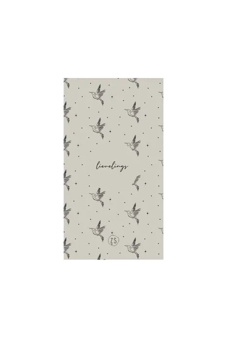 Zusss Servetten Lievelings - 11x20cm - Zand