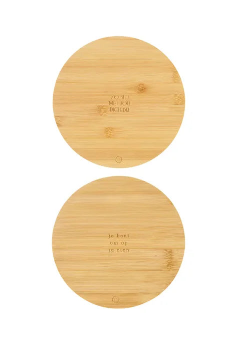 Zusss Set van 2 pannenonderzetters - Hout - Naturel