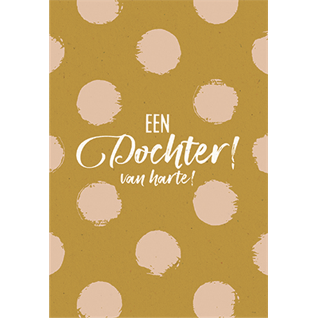 Een dochter! Van harte! - Serenity Kaarten
