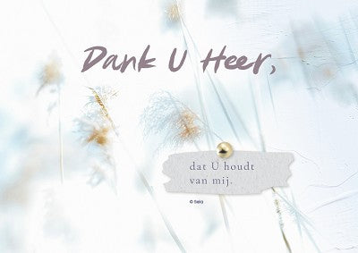 Kaart Sela Songs - 7912 - Dank u Heer