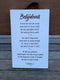 Wandbord - steigerhout - wit - belijdenis