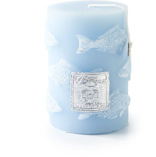 Riviera Maison Côte d’Azur Candle – 7×10 cm - Blauw