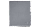 Jollein Wieg Deken Muslin Fringe - 120x120cm - Ivory/ Storm Grey/ Biscuit