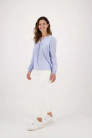 Zusss Trendy Mom Jeans - Off White