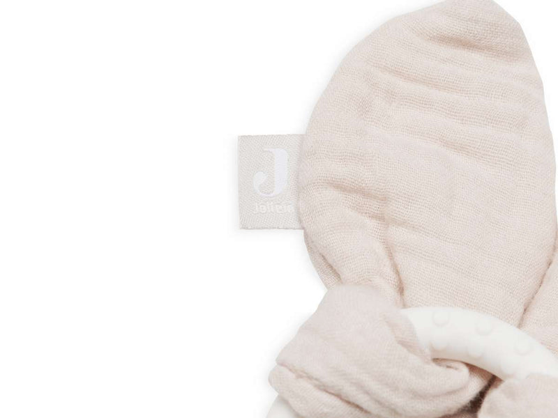 Jollein Bijtring Siliconen - Bunny Ears - Nougat