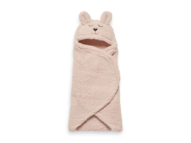 Jollein Wikkeldeken Bunny - 100x105cm - Pale Pink