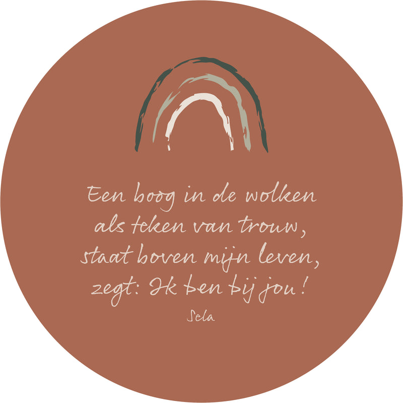 Wandbord - Foam - Een Boog in de wolken - M