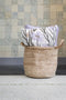Zusss Jute Opbergmand / Tas met hengsels - 38x33cm - Naturel