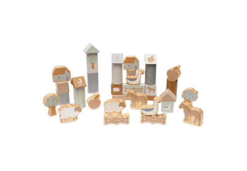 Jollein Houten Blokken set - Farm