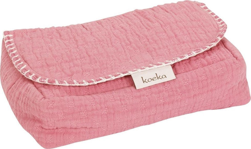 Koeka - Hoes voor Babydoekjes - Elba - Old Pink