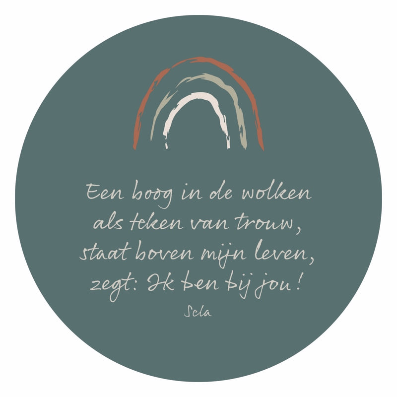 Wandbord Foam - Een boog in de wolken - L