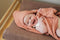 Jollein Badcape Wrinkled Cotton - 75x75cm - Rosewood