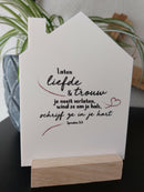 Huisje voor jou - laten liefde en trouw
