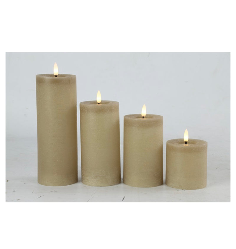 Countryfield Led Candle - L - Taupe