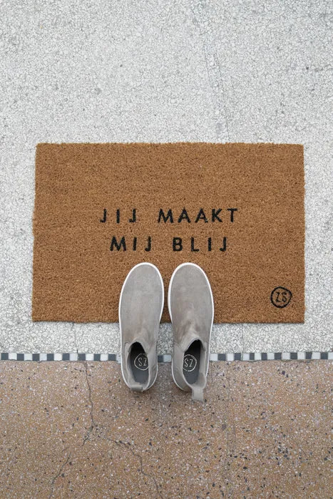 Zusss Deurmat - Jij maakt mij blij - 40x60cm
