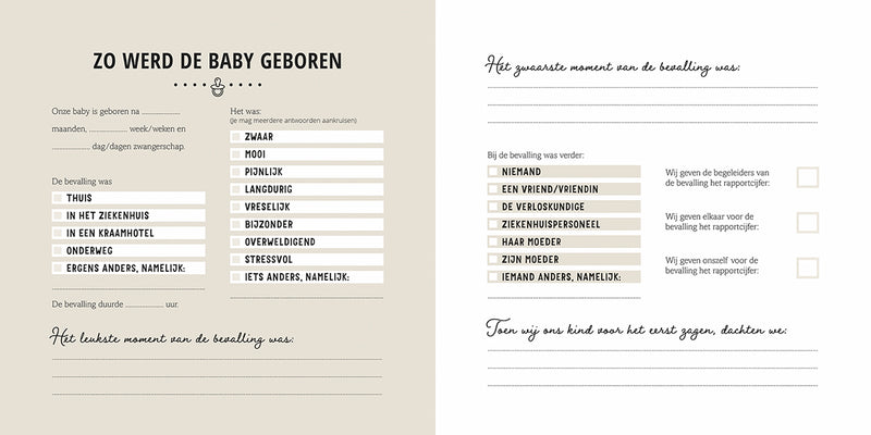Mijn Eerste Jaar - Babyboek
